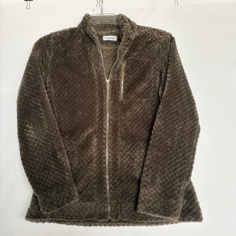 Calvin Klein soft Textured Brown Jacket. INV26/172